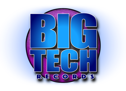 BIG TECH LOGO blue on pink 300